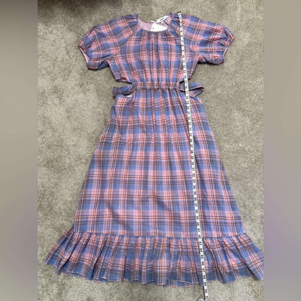 LIKELY - Payson Side Cutout Plaid Midi Dress In Lilac
Sachet - Size 10 - NWT - Picture 8 of 16